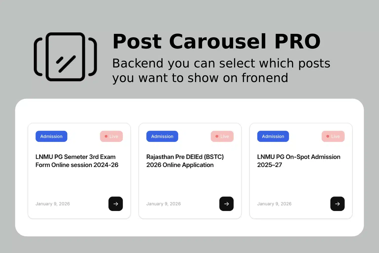 Auto Scroll Slide